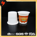 Taza desechable de plástico blanco 315ml certificada por BSCI